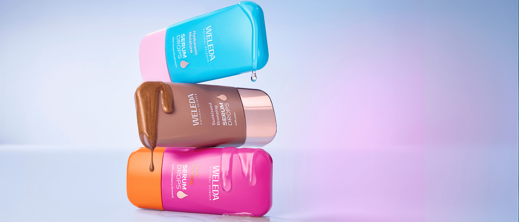 Serum booster drops tuber på varandra